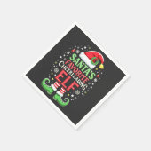 Die Lieblingselfenfamilie des Weihnachtsmanns pass Serviette (Ecke)