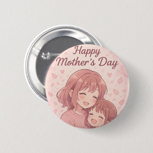 Die Lieblingsfarbenkarte der Mama Button (Vorne & Hinten)