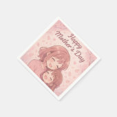 Die Lieblingsfarbenkarte der Mama Serviette (Ecke)