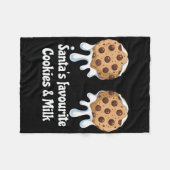 Die Lieblingskekse des Weihnachtsmanns und die Mil Fleecedecke (Vorderseite (Horizontal))