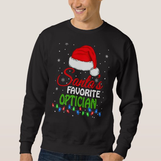 Die Lieblingsoptikerin der Weihnachtsmannmütze des Sweatshirt (Vorderseite)