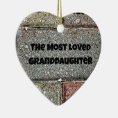 Die liebste Enkelin Keramikornament (Rechts)