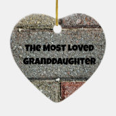 Die liebste Enkelin Keramikornament (Hinten)