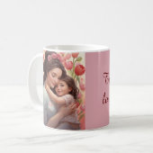 Die liebste Mama - Mutter und Tochter Kaffeetasse (Vorderseite Links)