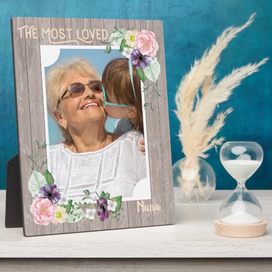 Die liebste Nana - Rustikales Foto Fotoplatte (Seite)