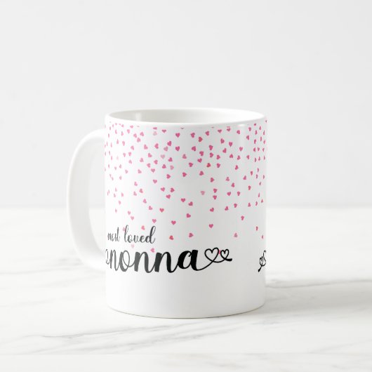 Die liebste Nonna Kaffeetasse (Vorderseite Links)