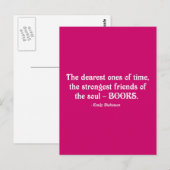 Die liebsten Zeiten Postkarte (Vorne/Hinten)