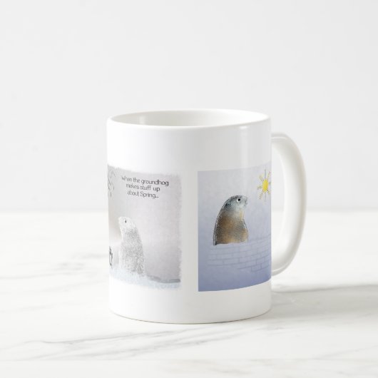 Die Lied der Groundhog Kaffeetasse (VorderseiteRechts)