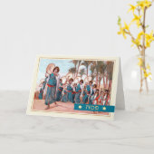 Die Lieder der Freude. Fine Art Passover Grußkarte Karte (Gelbe Blume)