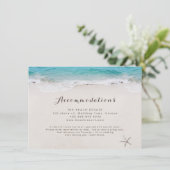 Die Liegestühle am Sandstrand Begleitkarte (Stehend Vorderseite)