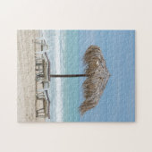 Die Liegestühle am Strand Puzzle (Horizontal)