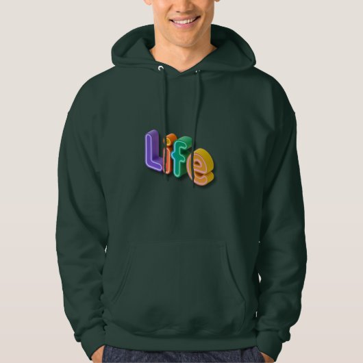 Die Life-I-Liebe Hoodie (Vorderseite)