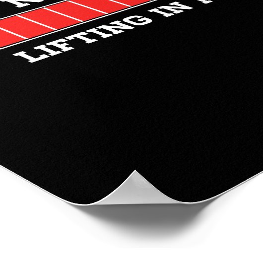 Die Lifting-Funktion wird nicht beeinträchtigt Poster (Ecke)