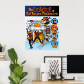 Die Liga der Softwareingenieure Poster (Heimbüro)