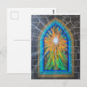 Die Light 3 Kirchenbuntglas Postkarte (Vorne/Hinten)
