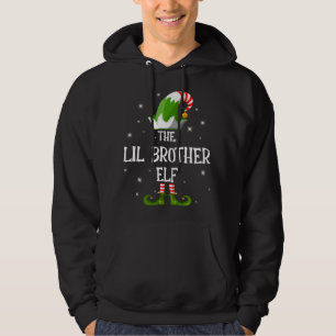 Die Lil Bruder Elf Familie passt Weihnachten Hoodie