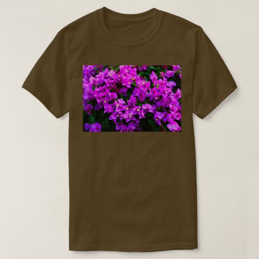 Die lila Bougainvillea-Blume 1 T-Shirt (Design vorne)