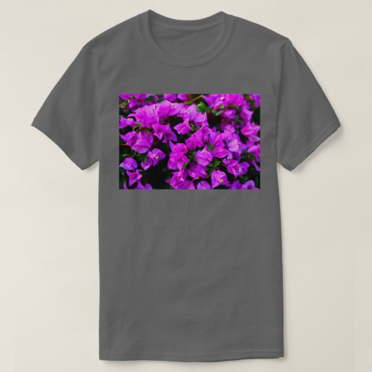 Die lila Bougainvillea-Blume 3 T-Shirt (Design vorne)