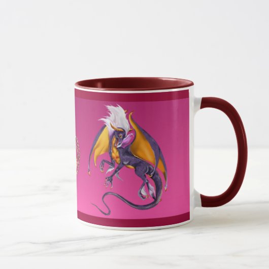 Die lila Drache-Tasse Tasse (Rechts)