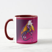 Die lila Drache-Tasse Tasse (Links)