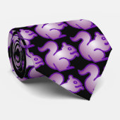 Die lila Eichhörnchen-Krawatte Krawatte (Gerollt)