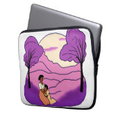 Die Lila Farbe Laptopschutzhülle (Vorderseite Links)