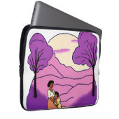 Die Lila Farbe Laptopschutzhülle (Vorne Rechts)