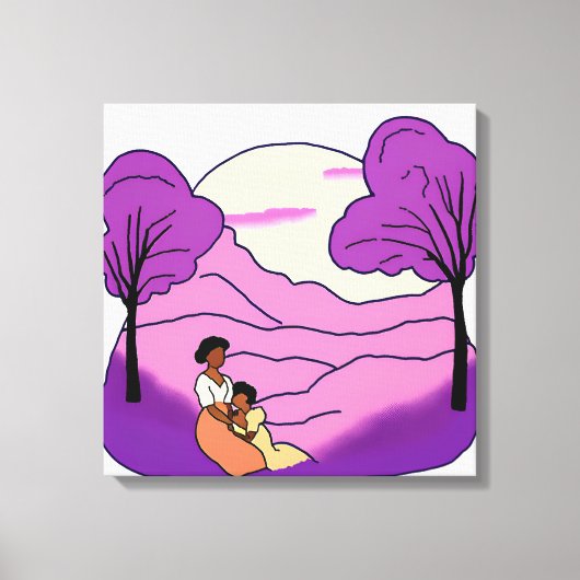 Die Lila Farbe Leinwanddruck (Vorderseite)