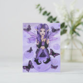 "Die Lila Fee"-Postkarte Postkarte (Stehend Vorderseite)
