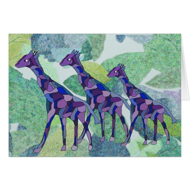 Die lila Giraffe (Vorderseite (Horizontal))