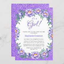 Die Lila Glitzer-Dusche für Mädchen