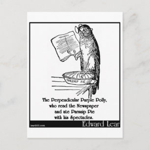 Die Lila Senkrechtwinkeln Postkarte