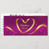 Die Lila Valentinstag-Geschenkkarte für das Herz R (Vorne/Hinten)