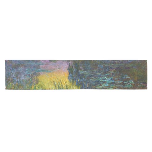 Die Lilie des Wassers - die Sonne, Claude Monet Kurzer Tischläufer (Horizontal)