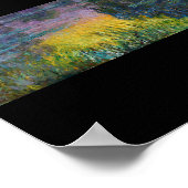 Die Lilie des Wassers - die Sonne, Claude Monet Poster (Ecke)