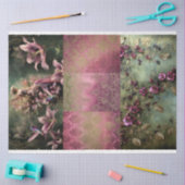 Die Lilie, Märchen-Fantasie-Collage Seidenpapier (Basteln)