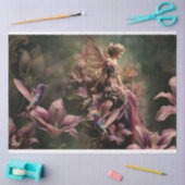 Die Lilie Märchen Fantasy Kolibri Blumen Seidenpapier (Basteln)