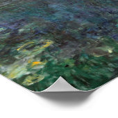 Die Lilien - die Wolken, Claude Monet Poster (Ecke)