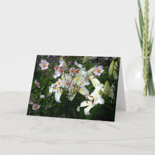 Die Lilien und die Anemonen Karte