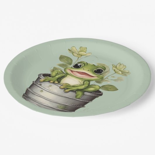 Die Lily Pads im Leben Pappteller (Schrägansicht)