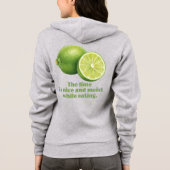 Die Limette, saftige, frische grüne Frucht Hoodie (Rückseite)