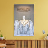 Die Lincoln-Gedenkstatue mit Angebotsaufschrift ka Leinwanddruck (Insitu (Wohnzimmer))