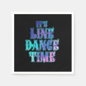 Die Line Dance Time Line tanzt Rodeo sticht Gesche Serviette (Vorderseite)