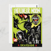 Die lineare Mond-Postkarte Postkarte (Vorne/Hinten)