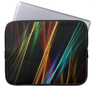 Die Linien strahlen Hintergrundlicht aus Laptopschutzhülle