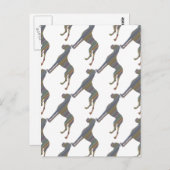 Die Liniendogge Postkarte (Vorne/Hinten)