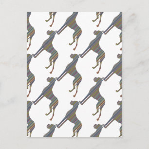 Die Liniendogge Postkarte