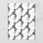 Die Liniendogge Postkarte (Vorderseite)