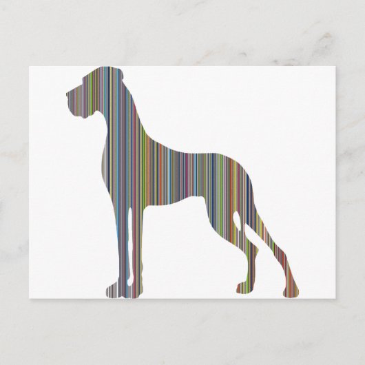 Die Liniendogge Postkarte (Vorderseite)