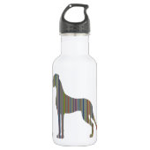 Die Liniendogge Trinkflasche (Vorderseite)
